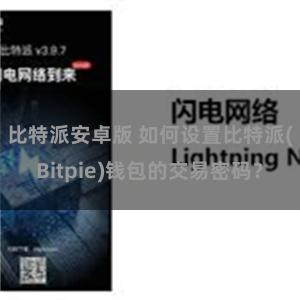 比特派安卓版 如何设置比特派(Bitpie)钱包的交易密码？
