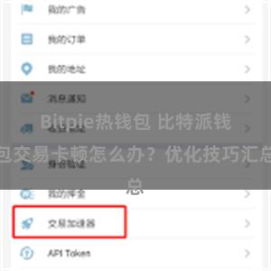 Bitpie热钱包 比特派钱包交易卡顿怎么办？优化技巧汇总